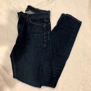 ASOS Men’s dark blue denim skinny jeans 30x34